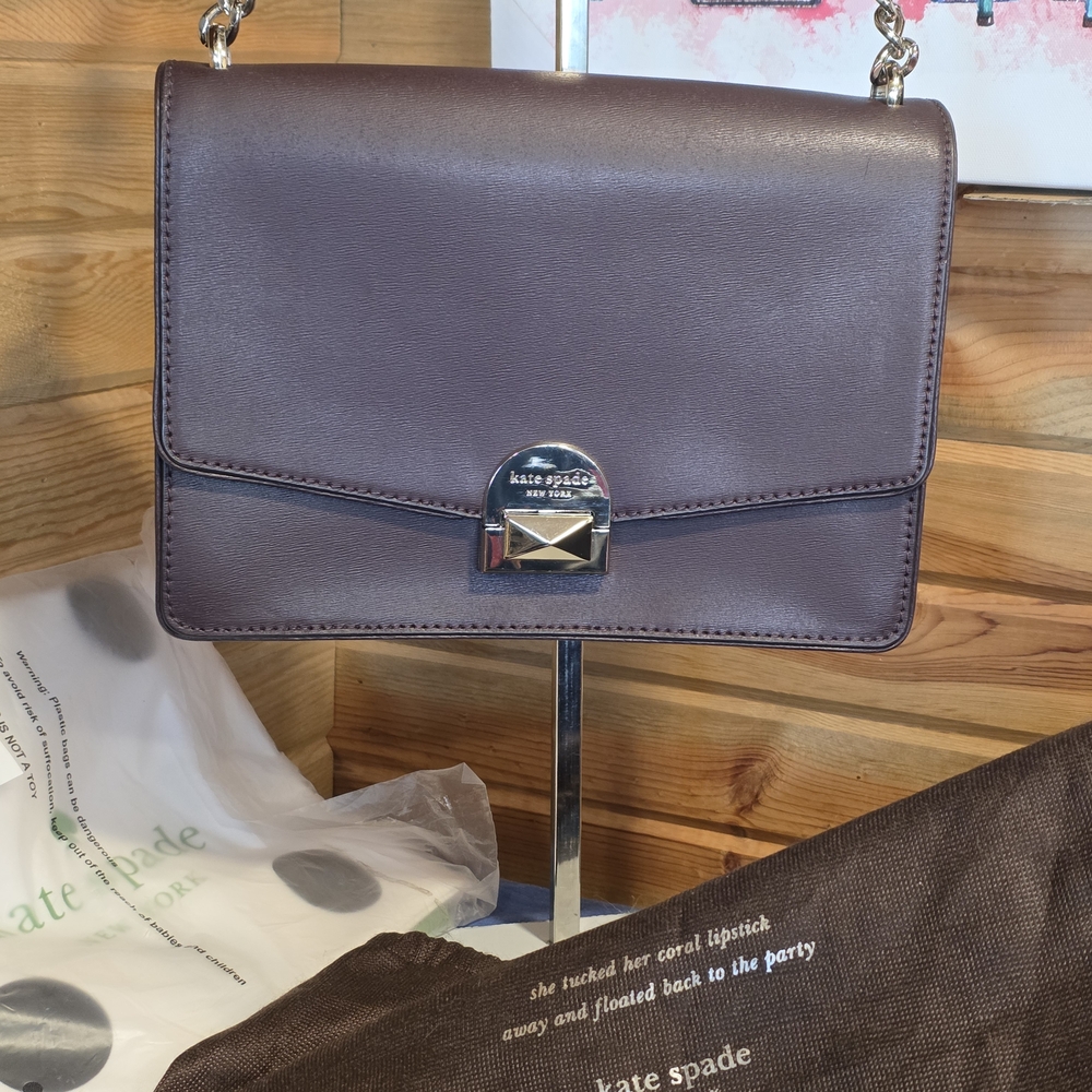 Kate Spade Burgundy Leather Crossbody Bag